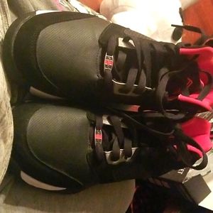 Black and red Fubu shoes